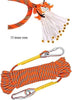 X XBEN Outdoor Climbing Rope 10M(32ft) 20M(64ft) 30M(96ft) 50M(160ft) 70M(230ft) 152M(500FT) 352M(1000FT) Static Rock Climbing Rope for Escape Rope Ice Climbing Equipment Fire Rescue Parachute